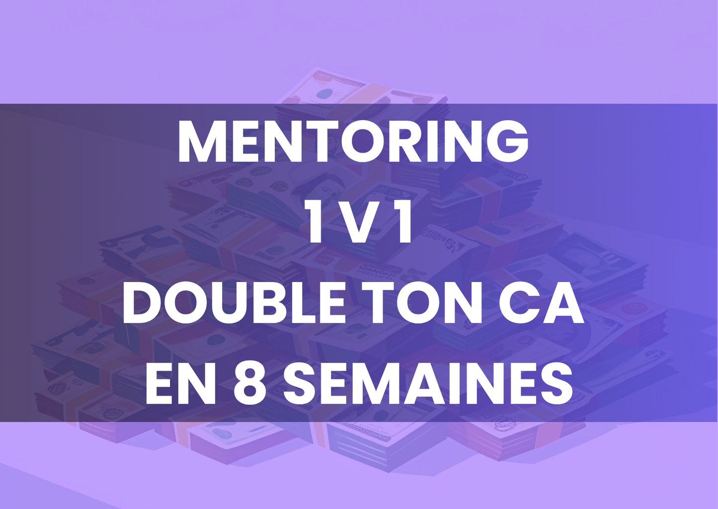 MENTORING 1 V 1 - On double ton CA en 8 semaines.
